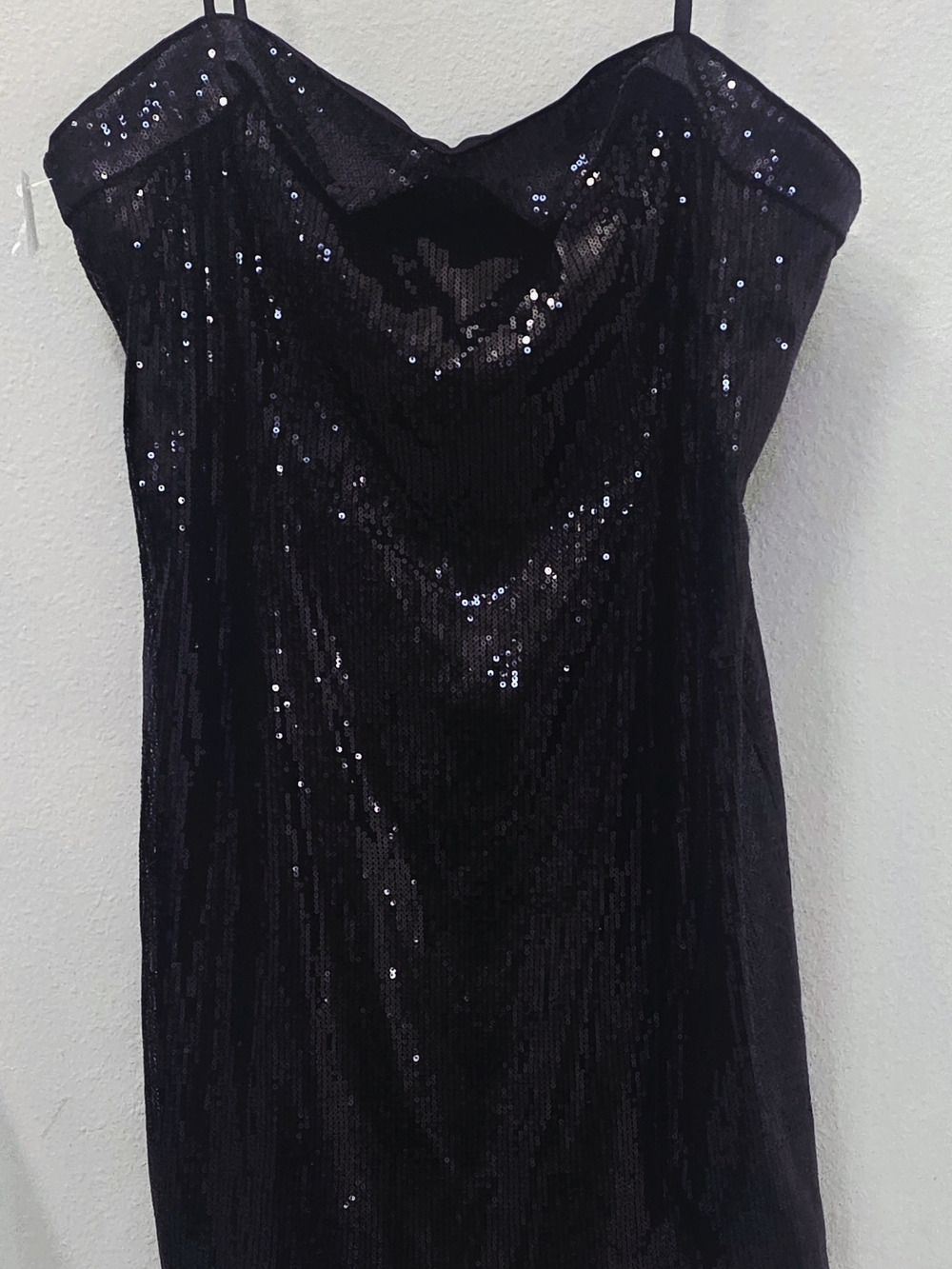 ASTR The Label Black Sequin Mini Dress.